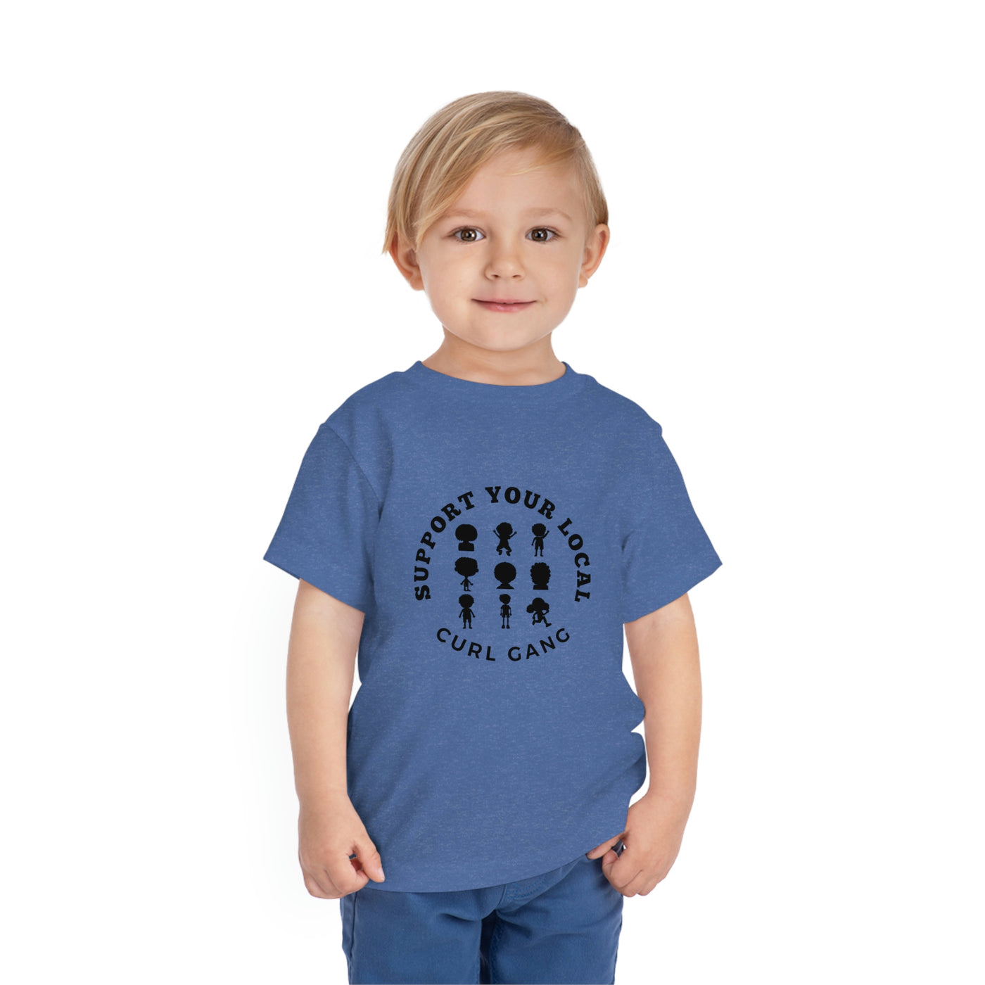 Support Your Local Curl Gang - Toddler Short Sleeve Tee - curlysister
