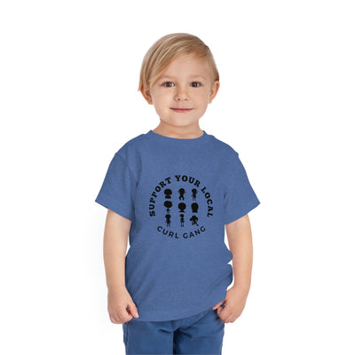 Support Your Local Curl Gang - Toddler Short Sleeve Tee - curlysister