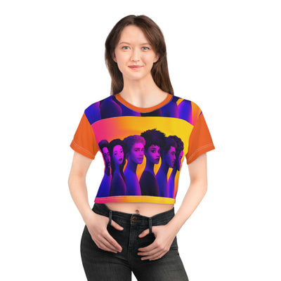 World of Curls - Crop Tee