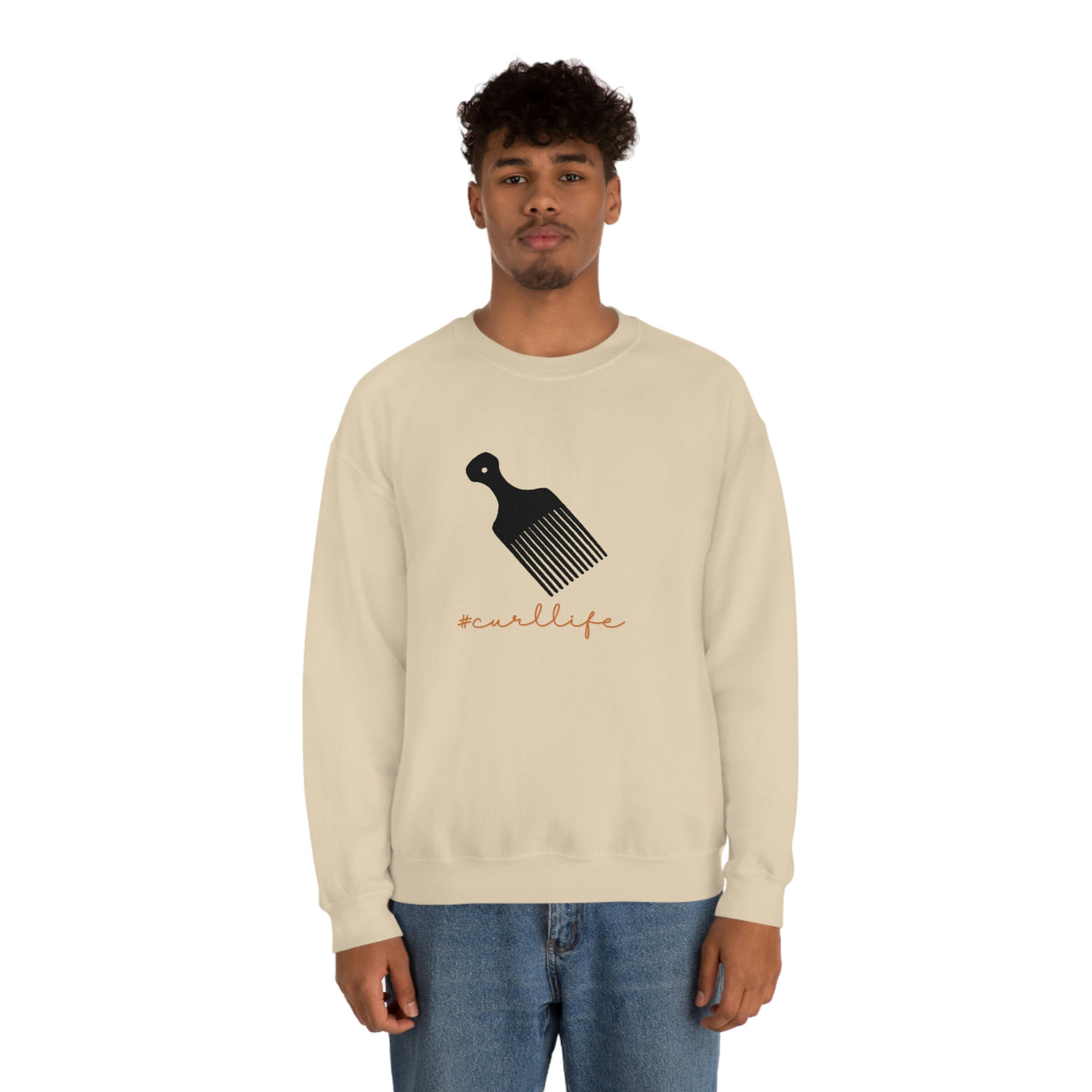 curl life - Unisex Heavy Blend™ Crewneck Sweatshirt - curlysister