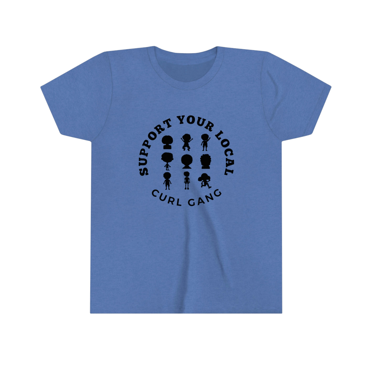 Support Your Local Curl Gang - Youth Short Sleeve Tee - curlysister