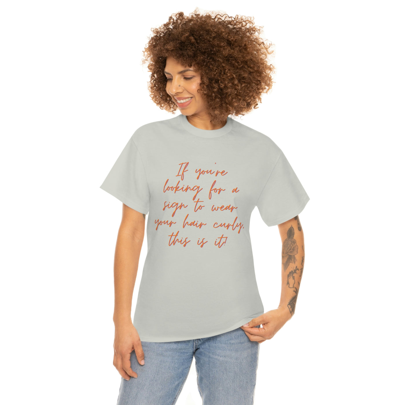 Looking for curly hair... Unisex Softstyle T-Shirt - curlysister