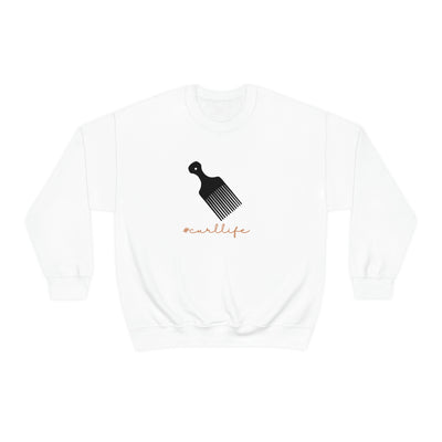 curl life - Unisex Heavy Blend™ Crewneck Sweatshirt - curlysister