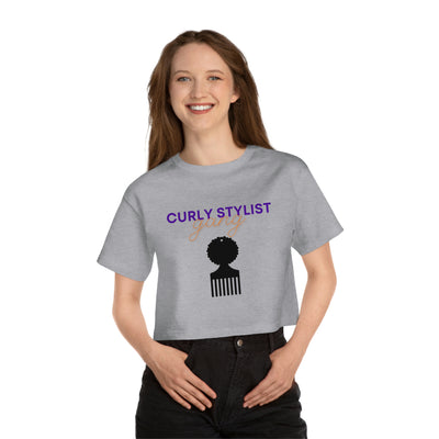 Curly Stylist Cropped T-Shirt