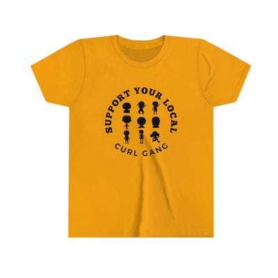 Support Your Local Curl Gang - Youth Short Sleeve Tee - curlysister