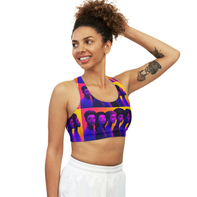 Curly Sister Seamless Sports Bra (AOP)