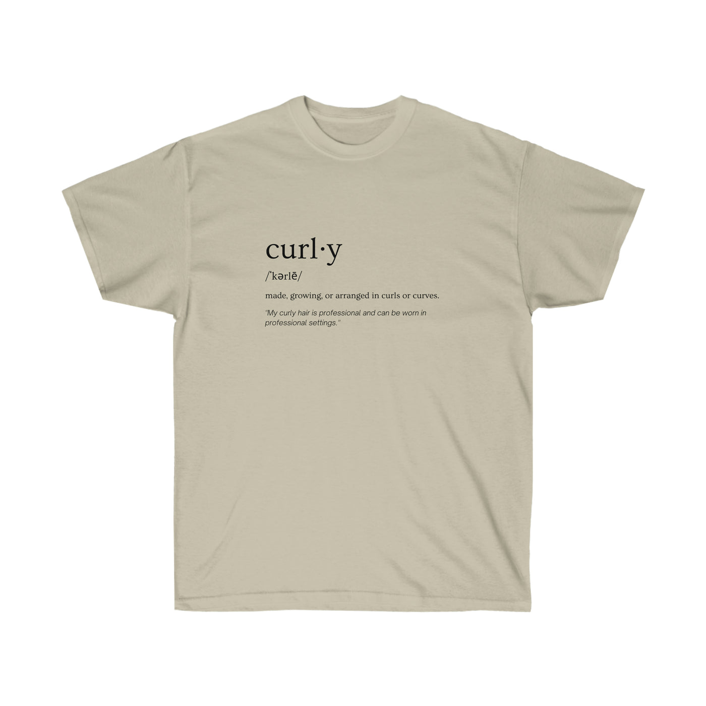 The Definition of Curly - Unisex Ultra Cotton Tee - curlysister