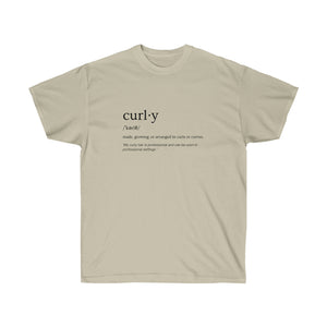 The Definition of Curly - Unisex Ultra Cotton Tee - curlysister