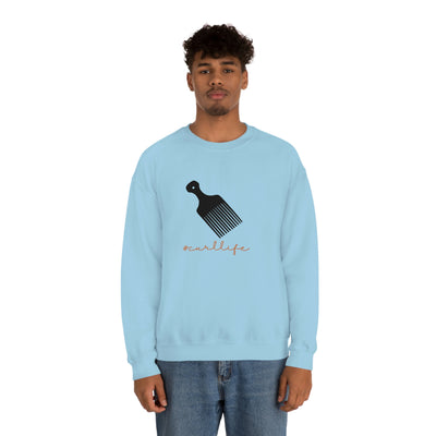 curl life - Unisex Heavy Blend™ Crewneck Sweatshirt - curlysister