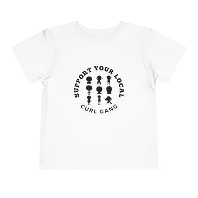 Support Your Local Curl Gang - Toddler Short Sleeve Tee - curlysister
