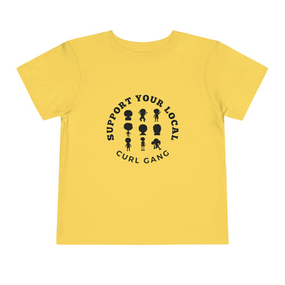 Support Your Local Curl Gang - Toddler Short Sleeve Tee - curlysister