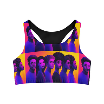 Curly Sister Seamless Sports Bra (AOP)