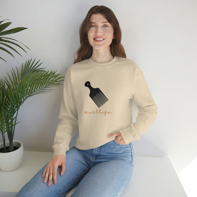 curl life - Unisex Heavy Blend™ Crewneck Sweatshirt - curlysister