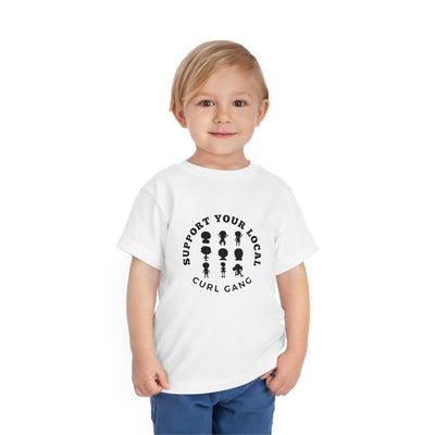 Support Your Local Curl Gang - Toddler Short Sleeve Tee - curlysister