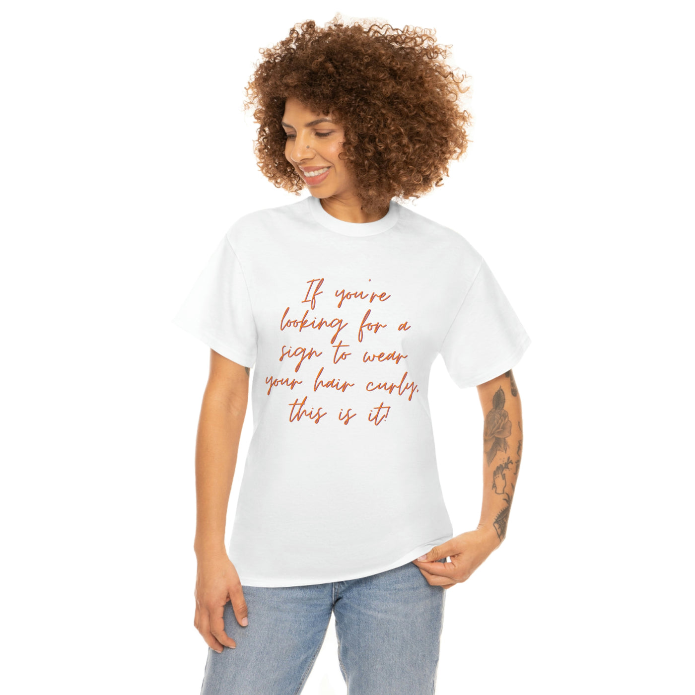 Looking for curly hair... Unisex Softstyle T-Shirt - curlysister