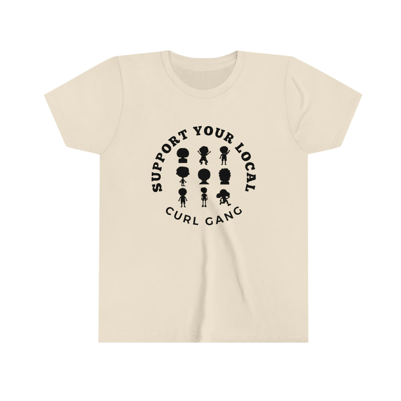 Support Your Local Curl Gang - Youth Short Sleeve Tee - curlysister