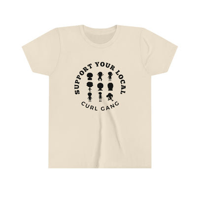 Support Your Local Curl Gang - Youth Short Sleeve Tee - curlysister