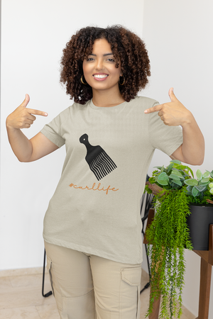 #curllife - Unisex Ultra Cotton Tee - curlysister