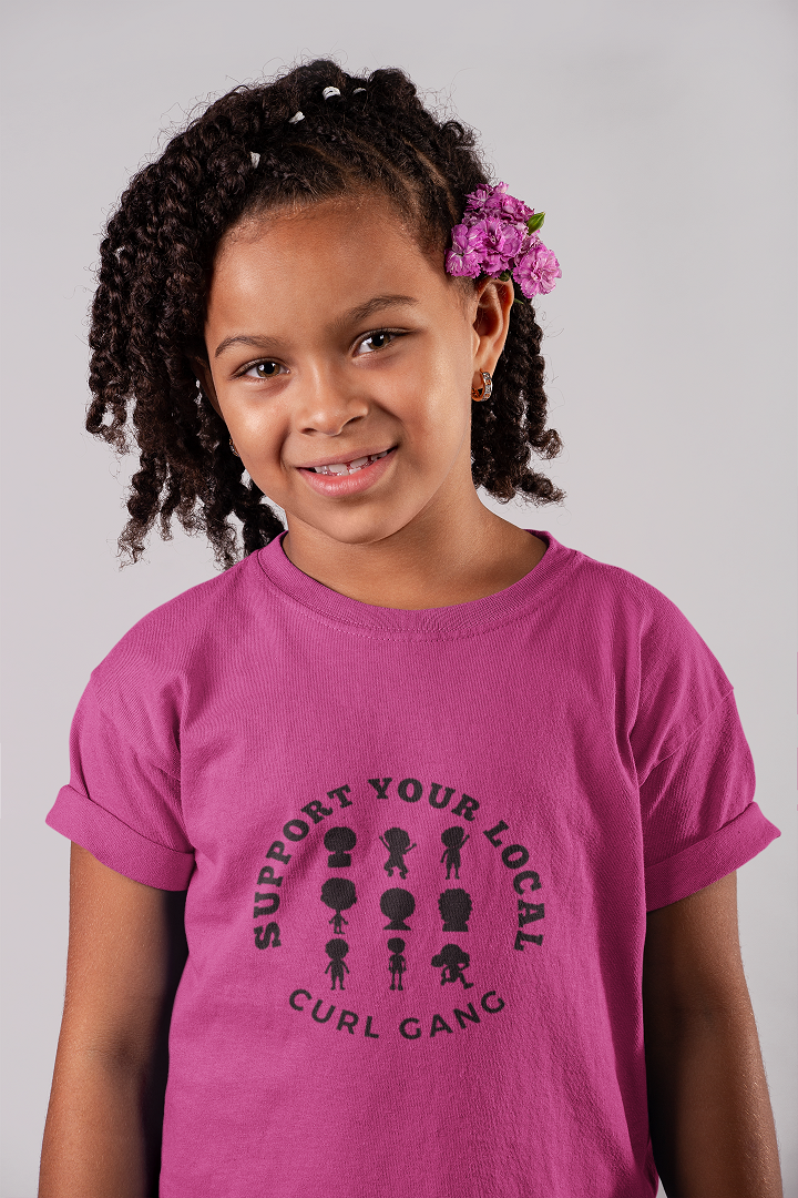 Support Your Local Curl Gang - Youth Short Sleeve Tee - curlysister