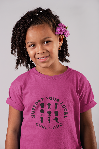 Support Your Local Curl Gang - Youth Short Sleeve Tee - curlysister